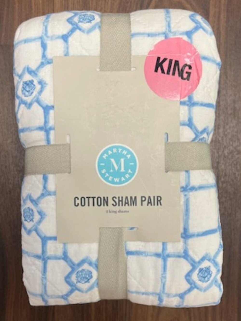 Martha Stewart Zale Coastal King Sham Pair